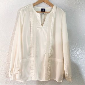 Nordstrom Amber Sun Cream Color Satin Tunic